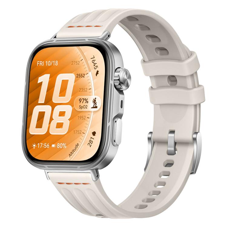 Cinturino per orologio in silicone tinta unita con design a triplo anello a linea singola., For Huawei Watch Fit 5 / Fit 5 Pro / Fit 4