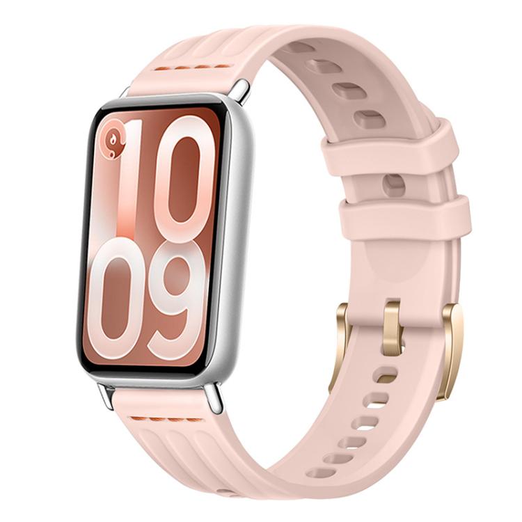 Cinturino per orologio in silicone tinta unita con design a triplo anello a linea singola., For Xiaomi Band 10 Pro / Redmi Watch 6 / 5
