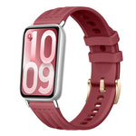 Cinturino per orologio in silicone tinta unita con design a triplo anello a linea singola., For Xiaomi Band 10 Pro / Redmi Watch 6 / 5