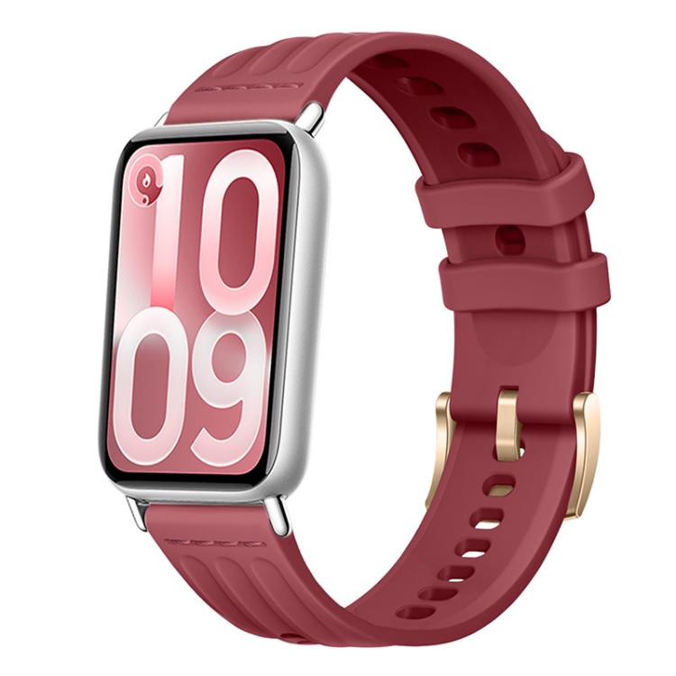 Cinturino per orologio in silicone tinta unita con design a triplo anello a linea singola., For Xiaomi Band 10 Pro / Redmi Watch 6 / 5