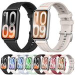 Cinturino per orologio in silicone tinta unita con design a triplo anello a linea singola., For Xiaomi Band 10 Pro / Redmi Watch 6 / 5