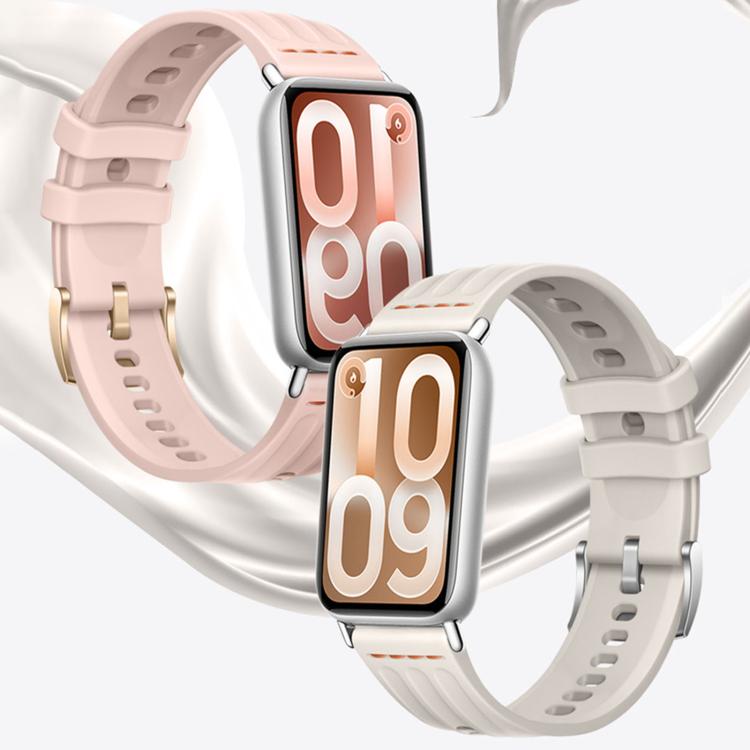 Cinturino per orologio in silicone tinta unita con design a triplo anello a linea singola., For Xiaomi Band 10 Pro / Redmi Watch 6 / 5