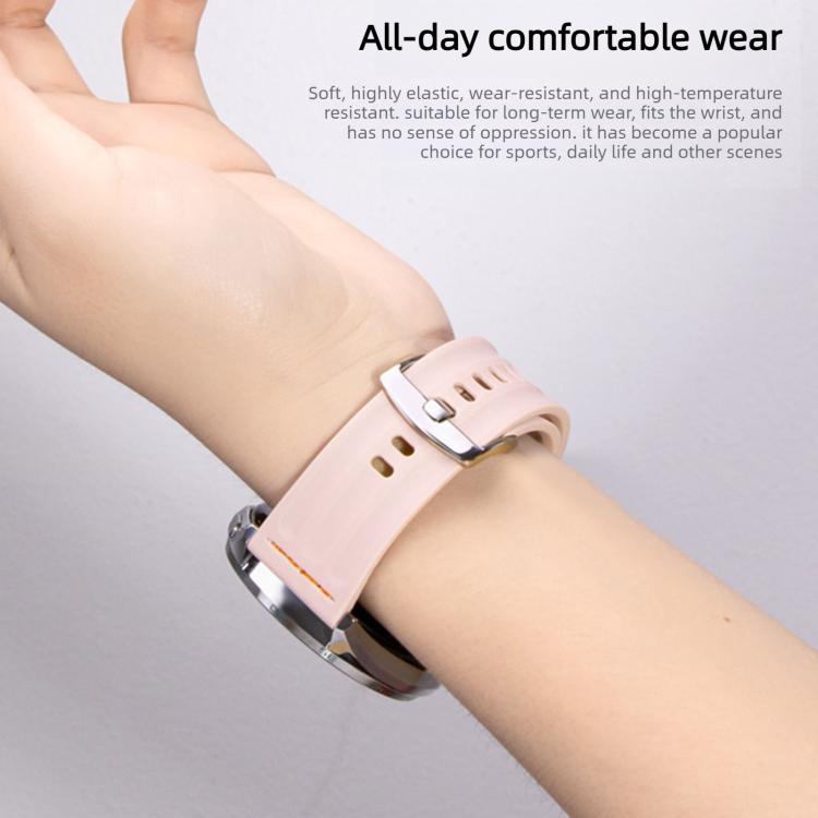 Cinturino per orologio in silicone tinta unita con design a triplo anello a linea singola., For Xiaomi Band 10 Pro / Redmi Watch 6 / 5