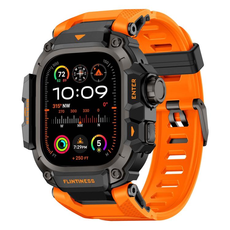 Connettore metallico, cassa, cinturino in TPU integrato, For Apple Watch Ultra3 / Ultra2 / Ultra 49mm