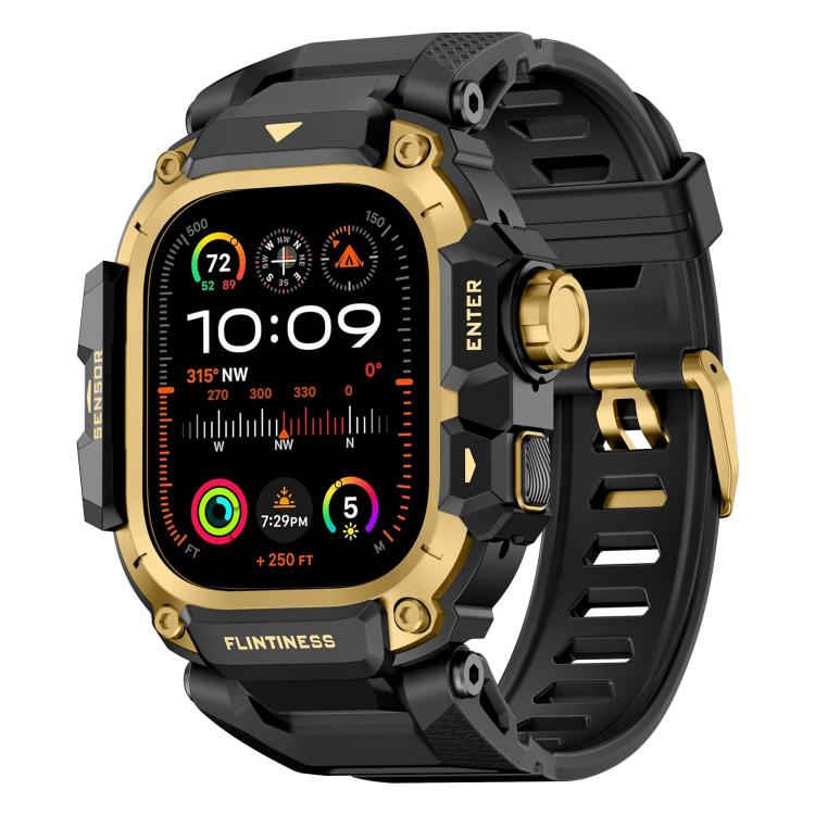 Connettore metallico, cassa, cinturino in TPU integrato, For Apple Watch Ultra3 / Ultra2 / Ultra 49mm