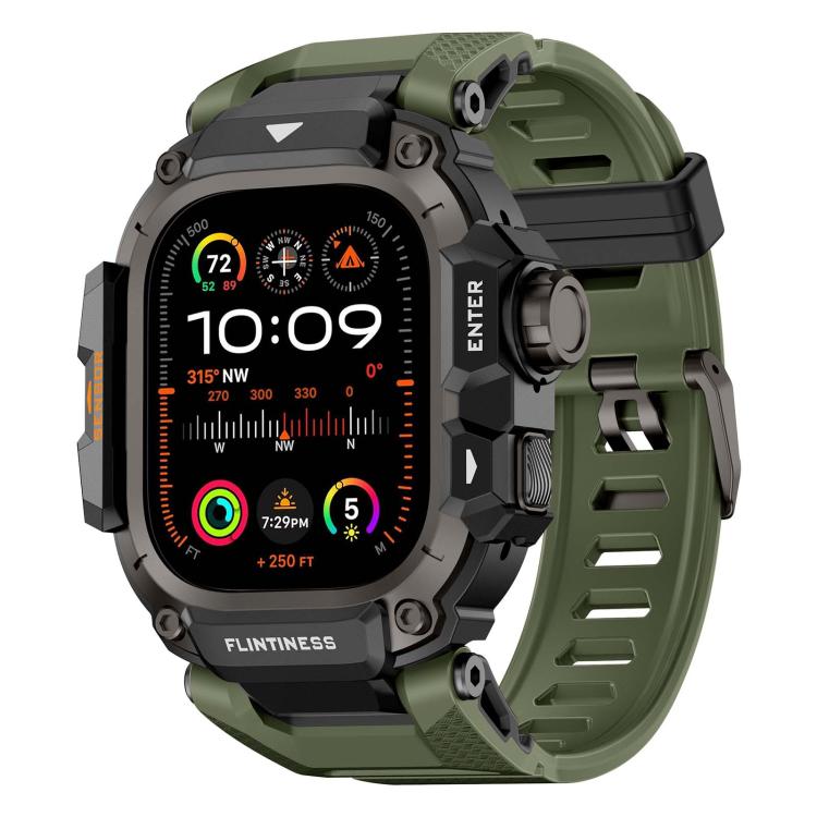 Connettore metallico, cassa, cinturino in TPU integrato, For Apple Watch Ultra3 / Ultra2 / Ultra 49mm