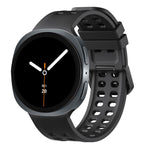 Cinturino per orologio in silicone tinta unita con fibbia a doppia fila di perni., For Galaxy Watch9/8/9 Cassic/8 Cassic