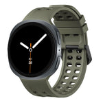 Cinturino per orologio in silicone tinta unita con fibbia a doppia fila di perni., For Galaxy Watch9/8/9 Cassic/8 Cassic