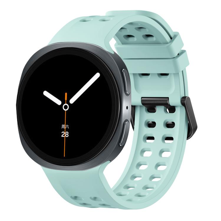 Cinturino per orologio in silicone tinta unita con fibbia a doppia fila di perni., For Galaxy Watch9/8/9 Cassic/8 Cassic