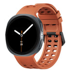 Cinturino per orologio in silicone tinta unita con fibbia a doppia fila di perni., For Galaxy Watch9/8/9 Cassic/8 Cassic