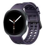 Cinturino per orologio in silicone tinta unita con fibbia a doppia fila di perni., For Galaxy Watch9/8/9 Cassic/8 Cassic
