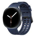 Cinturino per orologio in silicone tinta unita con fibbia a doppia fila di perni., For Galaxy Watch9/8/9 Cassic/8 Cassic