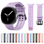Cinturino per orologio in silicone tinta unita con fibbia a doppia fila di perni., For Galaxy Watch9/8/9 Cassic/8 Cassic