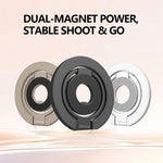 Supporto magnetico per telefono LeReach Triple Ring Power Edition con anello girevole a 360 gradi.