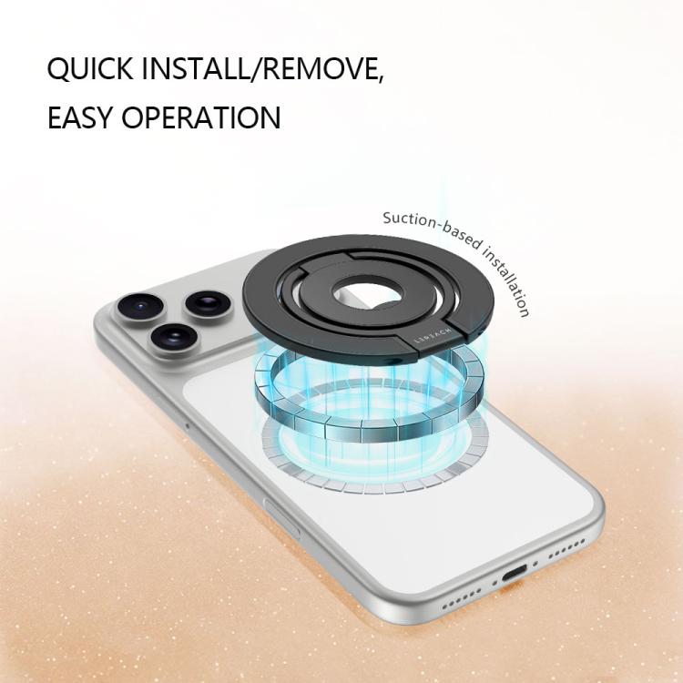 Supporto magnetico per telefono LeReach Triple Ring Power Edition con anello girevole a 360 gradi.