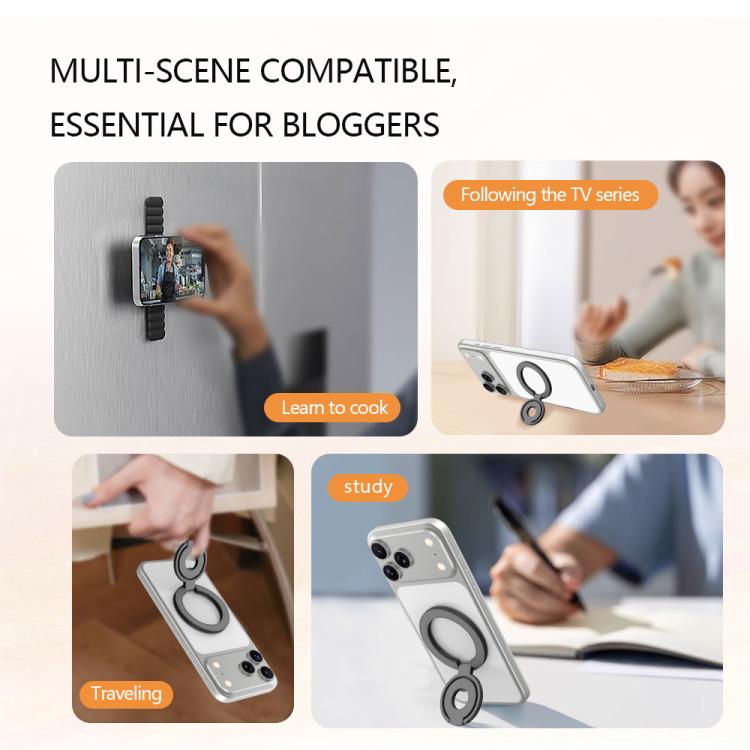 Supporto magnetico per telefono LeReach Triple Ring Power Edition con anello girevole a 360 gradi.