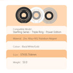 Supporto magnetico per telefono LeReach Triple Ring Power Edition con anello girevole a 360 gradi.
