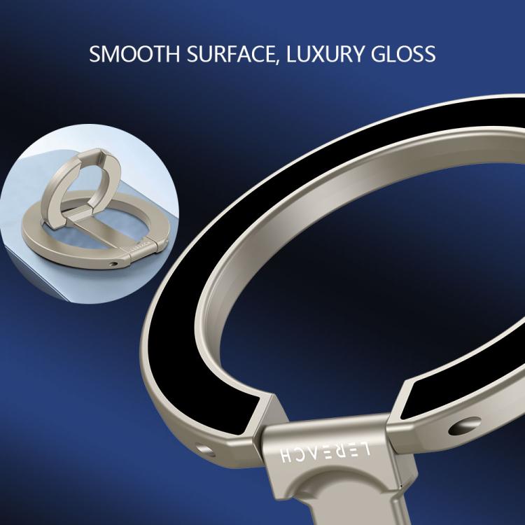 Supporto magnetico per telefono LeReach StarRing Dual Ring, stabile e multifunzionale, con rotazione a 360 gradi.