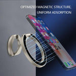 Supporto magnetico per telefono LeReach StarRing Dual Ring, stabile e multifunzionale, con rotazione a 360 gradi.