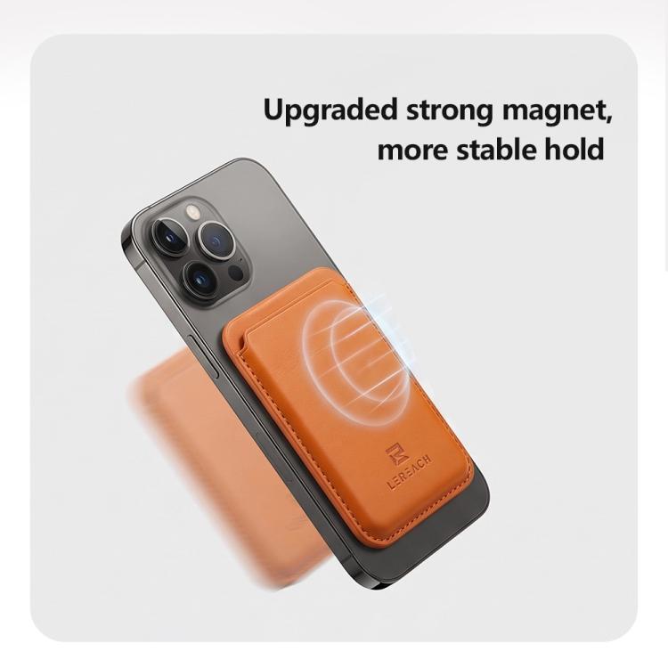 Portafoglio magnetico per cellulare LeReach Vaya Series Terra in similpelle