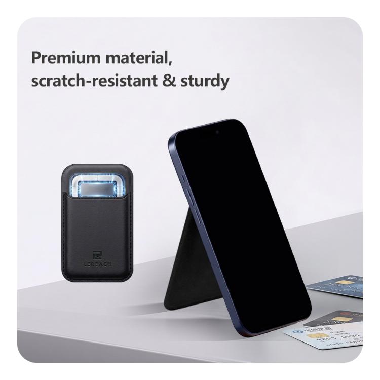 Portafoglio magnetico per cellulare LeReach Vaya Series Terra in similpelle