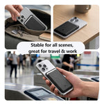 Portafoglio magnetico per cellulare LeReach Vaya Series Terra in similpelle