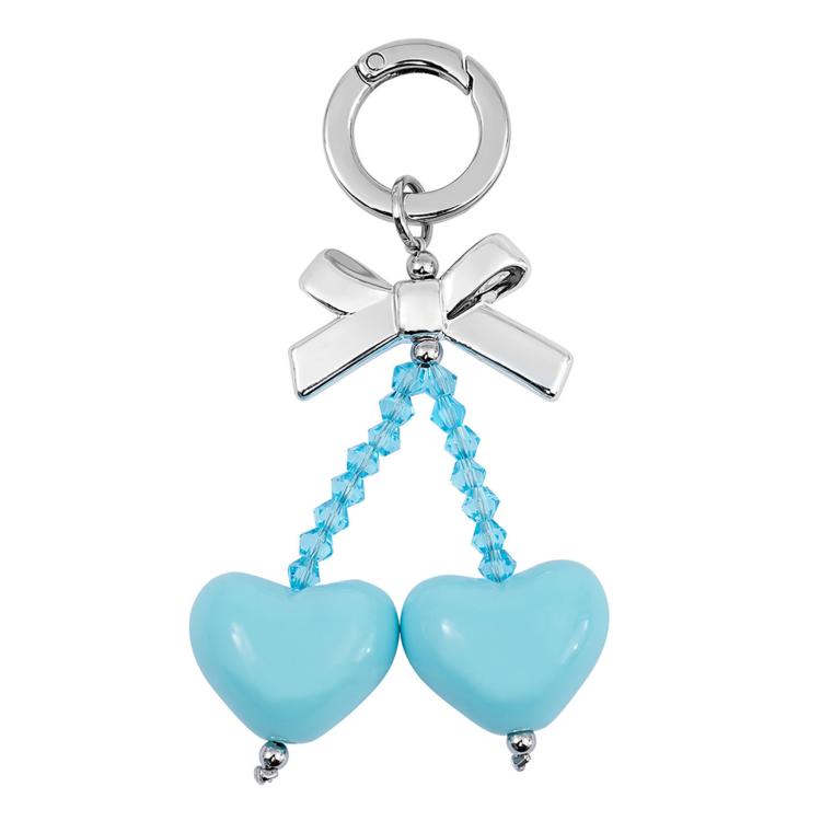 Cinghia per cellulare con ornamento a forma di cuore e fiocco di dopamina