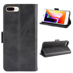 Custodia per cellulare in pelle con supporto a portafoglio per iPhone 8 Plus / 7 Plus, con portafoglio e porta carte di credito, For iPhone 8 Plus