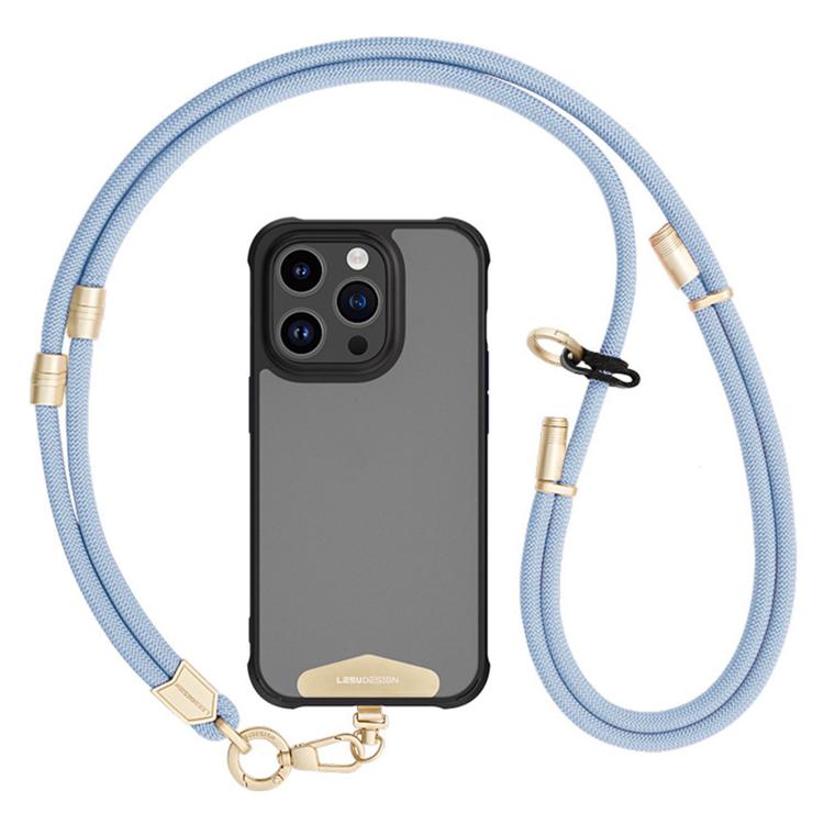 Cordino per cellulare 2 in 1 anti-smarrimento, regolabile e staccabile con clip.