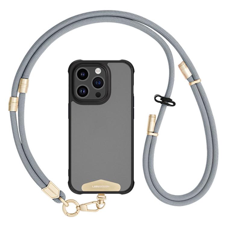 Cordino per cellulare 2 in 1 anti-smarrimento, regolabile e staccabile con clip.