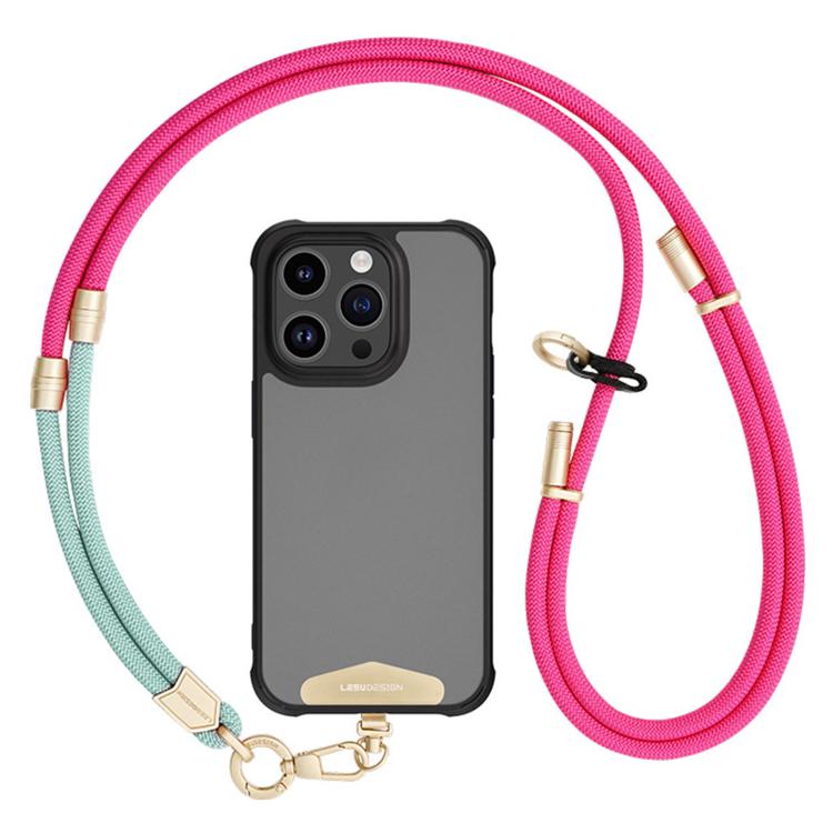 Cordino per cellulare 2 in 1 anti-smarrimento, regolabile e staccabile con clip.