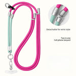 Cordino per cellulare 2 in 1 anti-smarrimento, regolabile e staccabile con clip.