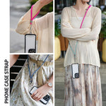 Cordino per cellulare 2 in 1 anti-smarrimento, regolabile e staccabile con clip.