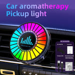 L030 Diffusore di aromi RGB per bocchette d'aria auto, con controllo vocale e luce ambientale a LED ritmica.