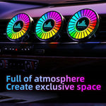 L030 Diffusore di aromi RGB per bocchette d'aria auto, con controllo vocale e luce ambientale a LED ritmica.