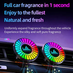 L030 Diffusore di aromi RGB per bocchette d'aria auto, con controllo vocale e luce ambientale a LED ritmica.