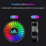 L030 Diffusore di aromi RGB per bocchette d'aria auto, con controllo vocale e luce ambientale a LED ritmica.