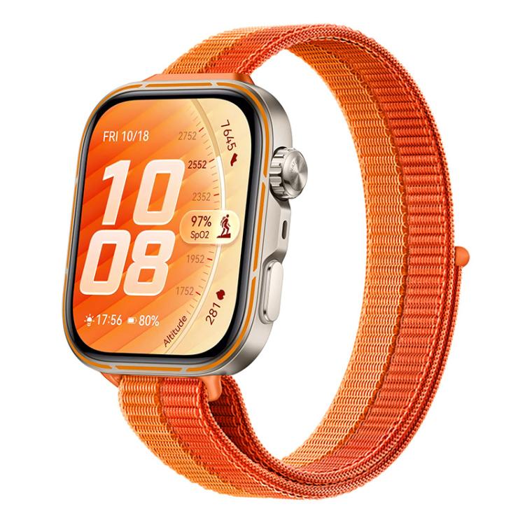 Cinturino per orologio sottile in nylon con chiusura a strappo., For Huawei Watch Fit 5 / Fit 5 Pro / Fit 4