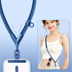 Cordino regolabile antifurto e anti-smarrimento per cellulare con scollo a V e passante in silicone., Minimalist Version, Ring Version