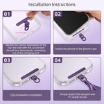 Cordino regolabile antifurto e anti-smarrimento per cellulare con scollo a V e passante in silicone., Minimalist Version, Ring Version