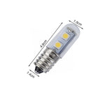Lampadina LED E14 a vite per frigorifero 1W 220V AC 7 luci SMD 5050 ampere LED per frigorifero casa