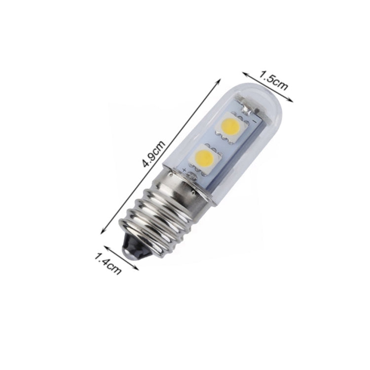 Lampadina LED E14 a vite per frigorifero 1W 220V AC 7 luci SMD 5050 ampere LED per frigorifero casa