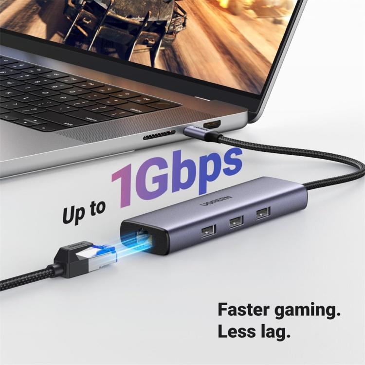UGREEN Hub 6 in 1 con Ethernet Gigabit e ricarica 100W