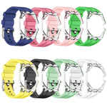 Cassa in plastica trasparente con cinturino in silicone integrato, direzione ore 3:00, For Swatch Royal Pop