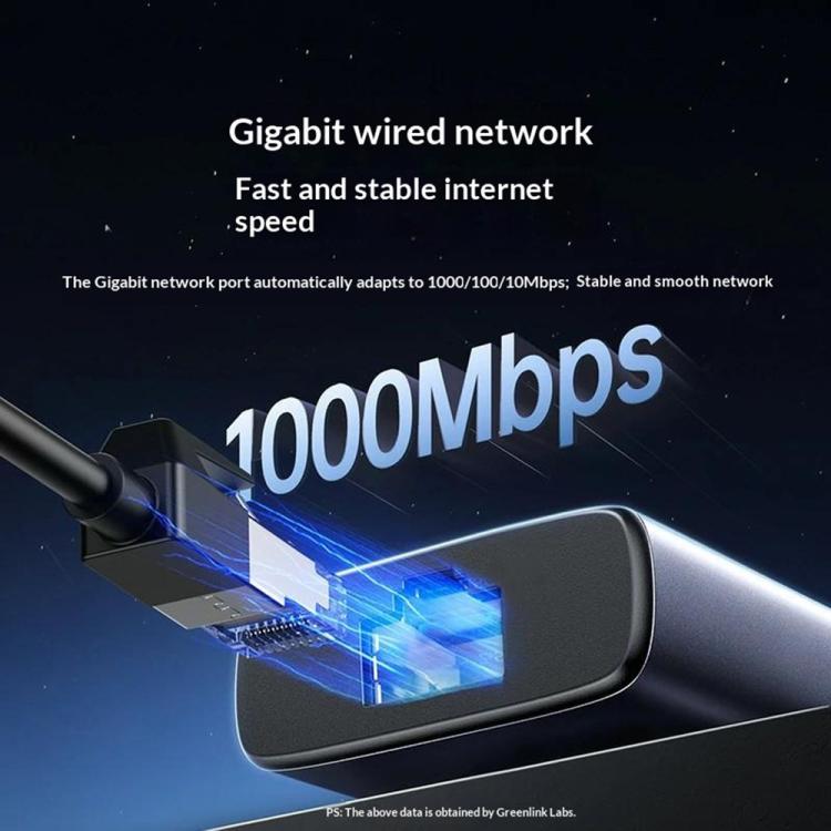 Adattatore USB-C 6 in 1 con Ethernet Gigabit e uscita 4K 60Hz