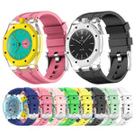 Orologio con cassa in plastica trasparente e cinturino in silicone integrato, indicazione delle dodici ore O., For Swatch Royal Pop