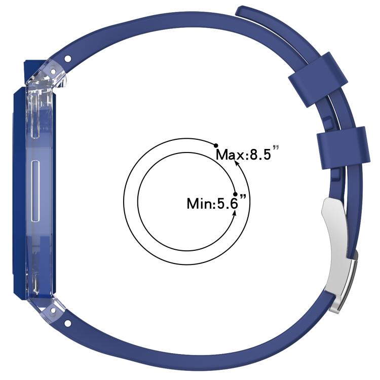 Orologio con cassa in plastica trasparente e cinturino in silicone integrato, indicazione delle dodici ore O., For Swatch Royal Pop