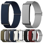Cinturino per orologio in nylon elastico con fibbia a otto e montatura in metallo., For Google Fitbit Air