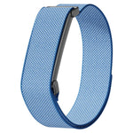 Cinturino per orologio in nylon con struttura a griglia metallica e chiusura a strappo in nylon., For Google Fitbit Air
