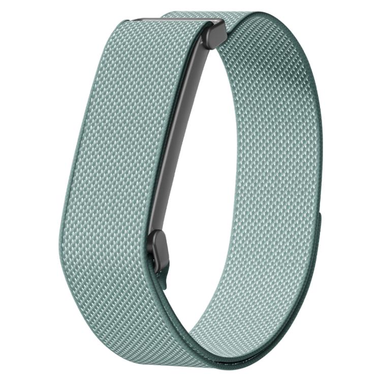 Cinturino per orologio in nylon con struttura a griglia metallica e chiusura a strappo in nylon., For Google Fitbit Air